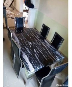 6 SEATER MARBLE DINNING SET