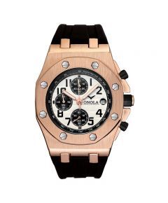 LUXURY MEN'S SPORT BUSINESS LEATHERED WATCH
