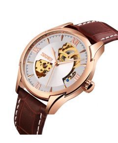GENUINE LEATHER AUTOMATIC WATCH MOVEMENT