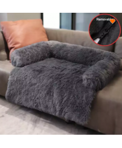 SUPER SOFT LONG PLUSH WATERPROOF PET DOG COUCH COVER BED REMOVABLE