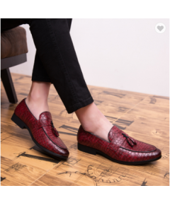 BUSINESS BROGUE SHOES POINTED LEATHER WEDDING PARTY LOAFERS