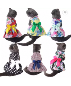 FASHION PET SPRING THIN DRESSES SKIRT LUXURY CUSTOM DOG PUPPY CAT PET
