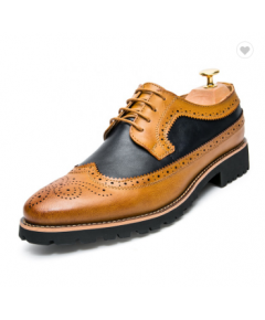 BUSINESS BROGUE CARVED MEN'S LEATHER SHOES