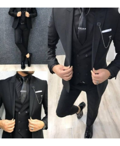 CLASSIC BLACK CLASSIC COAT SUIT MAN CLOTHING SUIT JACKET BUSINESS SUITS