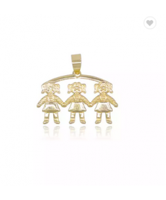 CUTE PENDANT CHARMS BOY AND GIRL GOLD FILLED PENDANTS JEWELRY