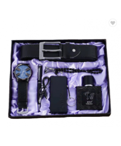 BUSINESS GIFT SET FOR MEN WITH WATCH+ORNAMENT+SHAVER+PERFUME+PEN+BELT