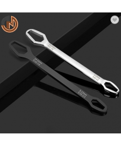 INDUSTRIAL GRADE MULTIFUNCTION SPANNER WITH DOUBLE HEAD SELF-TIGHTENING SPANNER 8-22 ADJUSTABLE