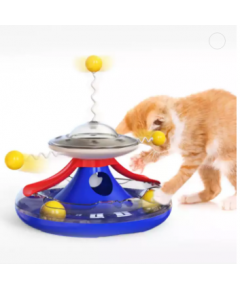 HIGH QUALITY 3 LEVEL CATNIP FUNNY CAT TOWER INTERACTIVE BALL TOY FOR CAT