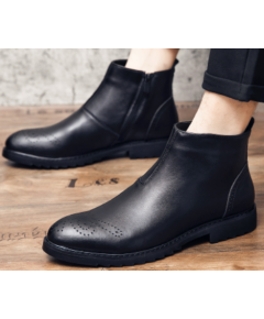 ENGLAND STYLE MEN'S LEATHER SHOES ANKLE BOOTS