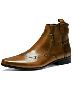 HANDMADE LEATHER SHOES FOR MEN FASHION MEN'S BOOTS