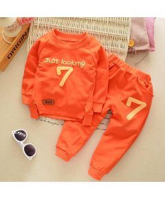 WEN CASUAL AUTUMN NUMBER PATTERN LONG SLEEVE SUIT 2-5 YEAR BABY TODDLER CLOTHING KIDS BOYS CLOTHES