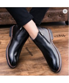 WINTER MEN'S LEATHER ANKLE BOOTS