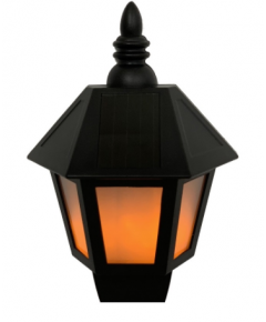 SOLAR OUTDOOR GARDEN WATERPROOF PLASTIC LED WALL LAMP