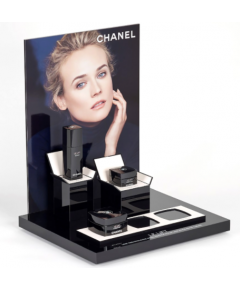 ACRYLIC COUNTERTOP DISPLAY CASE SHOP MAKEUP STAND COSMETIC EXHIBITION BOOTH DISPLAY STAND