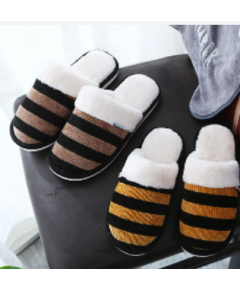 AUTUMN AND WINTER FASHION NEW COTTON SLIPPERS WOMEN HOME INDOOR WARM ANTI-SKID