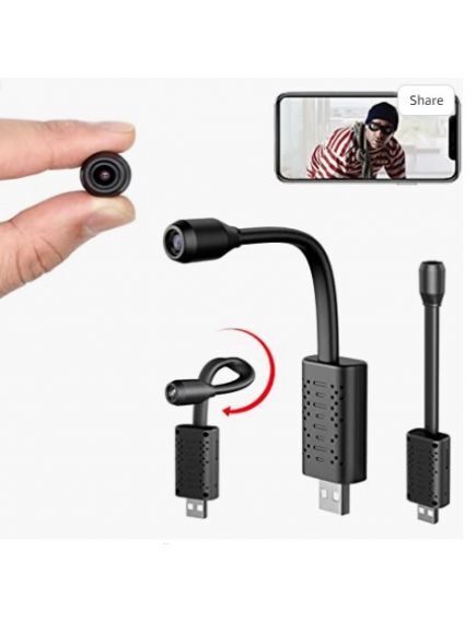 SMALLEST WIFI SPY HIDDEN CAMERA WITH LIVE REMOTE MONITORING FOR IOS/ANDROID PHONE APP