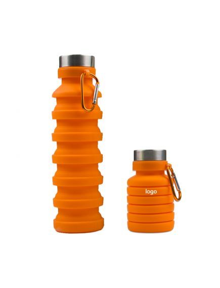 SMART COLD BIKE DRINKING PLASTIC SILICONE FOLDABLE SPORTS COLLAPSIBLE WATER BOTTLE